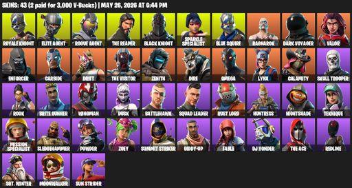 [PC/XBOX] | 43 skins | Floss | Take The L | Black Knight | Sparkle Specialist | Royale Knight | The Reaper | Elite Agent | Blue Squire | Omega | Full Access