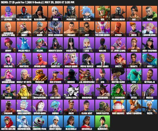 [PC/PSN/XBOX] | 77 skins | Lara Croft | Kymera | The Foundation | Blackheart | Torin | Predator | Nezumi | Rex | Mandalorian | Raz | Twyn | Full Access