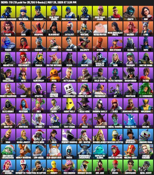 [PC/XBOX] | 110 skins | Leviathan Axe | OG STW | Carbon Commando | Neo Versa | Warpaint | Blue Team Leader | Point Patroller | Trilogy | Full Access