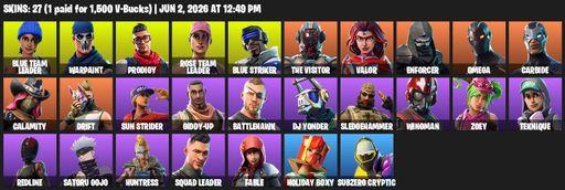 [PC/XBOX] | 27 skins | OG STW | Omega | Mako | Blue Team Leader | Warpaint | Prodigy | Rose Team Leader | Blue Striker | The Visitor | Valor | Full Access
