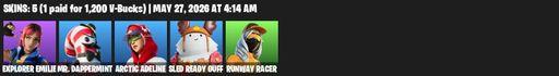 [PC/PSN] | 5 skins | Explorer Emilie | Mr. Dappermint | Arctic Adeline | Sled Ready Guff | Runway Racer | The Destroyer's Destroyer | Sweet Clementine | Full Access