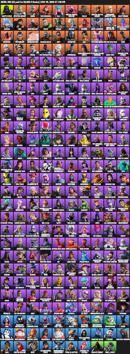 [PC] | 269 skins | Lara Croft | Darth Vader | Spectra Knight | Ronin | The Imagined | Alli | Mecha Cuddle Master | Malik | Molten Battle Hound | Full Access