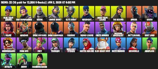 [PC/PSN/XBOX] | 33 skins | Take The L | OG STW | The Reaper | Elite Agent | Omega | Blue Team Leader | Sub Commander | Havoc | Rogue Agent | Warpaint | Full Access