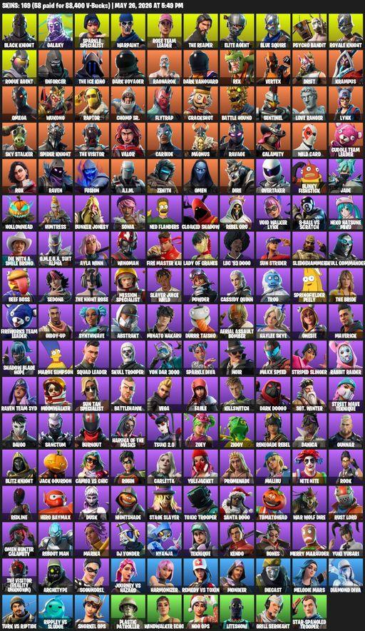 [PC/PSN] | 169 skins | Take The L | Floss | OG STW | Black Knight | Galaxy | Sparkle Specialist | Royale Knight | The Reaper | Elite Agent | Full Access