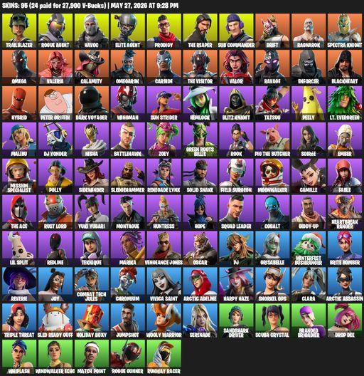 [PC/PSN] | 95 skins | Take The L | The Reaper | Elite Agent | Omega | Trailblazer | Rogue Agent | Havoc | Prodigy | Sub Commander | Drift | Ragnarok | Full Access
